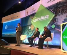 Presidente da Portos do Paraná, Luiz Fernando Garcia, no 7º Fórum da Agricultura da América do Sul