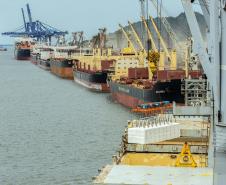 Operação é da Klabin. São 46 mil toneladas que seguem para o porto de Qingdao na China. É a primeira vez que uma carga total de celulose é realizada pela empresa no cais público do Paraná.
