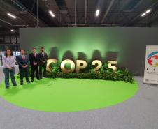 Empresa pública paranaense é a única autoridade portuária do mundo que participa de evento integrante da Conferência das Partes sobre Mudança Climática da Organização das Nações Unidas (COP-25), em Madri, na Espanha. 