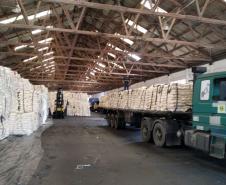 Porto paranaense fez o primeiro embarque do país da farinha de milho. São 6 mil toneladas de produto que vão alimentar famílias no Congo, na África. O produto é paranaense, com origem na região de Maringá.