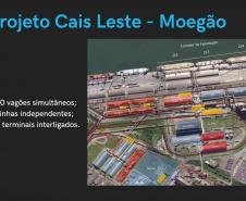 Nesta quarta-feira (20), em audiência pública, a Portos do Paraná apresentou o projeto Cais Leste, de centralização da descarga ferroviária em uma moega exclusiva, conhecido como “Moegão”. 