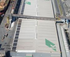 Painéis fotovoltaicos incrementam sustentabilidade no terminal da Klabin no porto