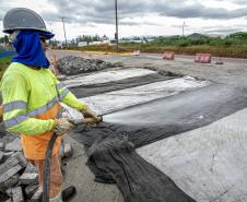Pátio de Triagem ganha pavimentação de concreto em áreas mais sensíveis