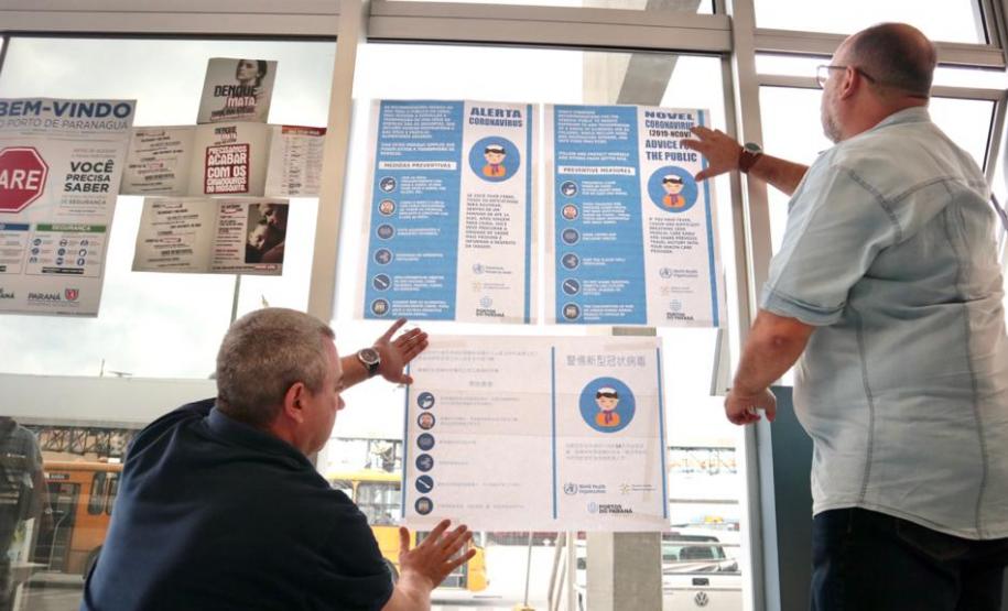 Os portos de Paranaguá e Antonina adotam uma série de medidas preventivas para o controle novo Coronavírus (vírus 2019-nCoV).