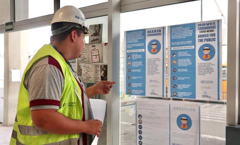 Os portos de Paranaguá e Antonina adotam uma série de medidas preventivas para o controle novo Coronavírus (vírus 2019-nCoV).