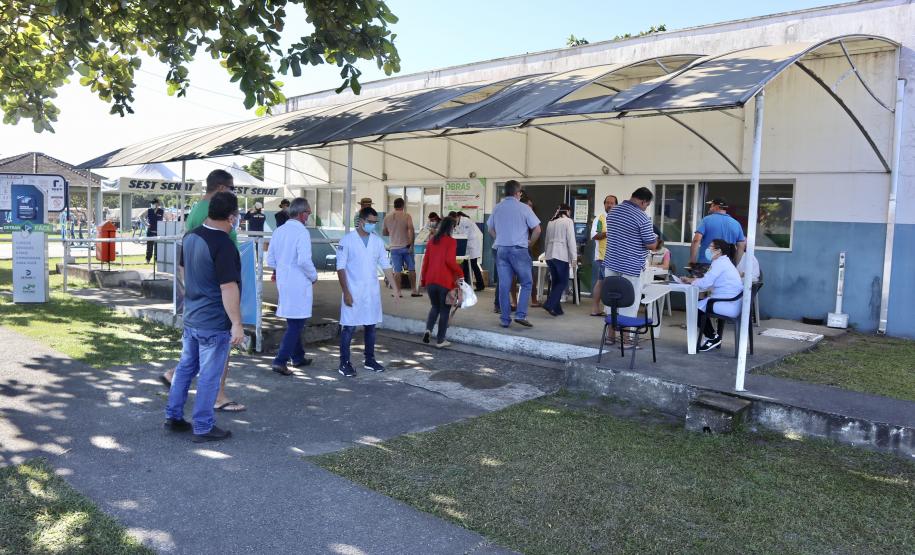 Ação, em parceria com os Ministérios da Infraestrutura e Saúde, Secretaria de Estado de Saúde e Prefeitura, é voltada para profissionais que são essenciais para a atividade portuária.