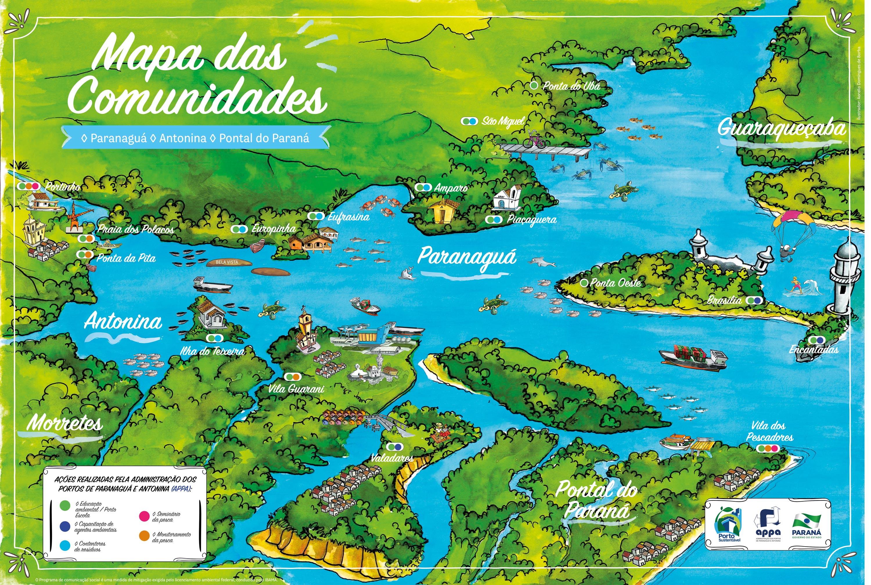 Mapa das Comunidades