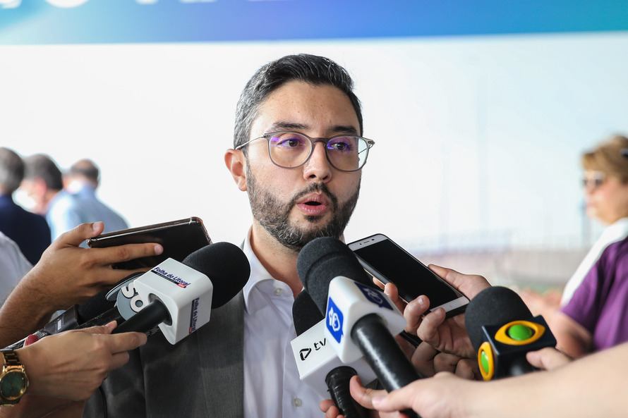 O governador Carlos Massa Ratinho Júnior inaugura nesta quinta-feira (10) , o viaduto da BR-277 e as obras de ampliação do Terminal de Contêineres de Paranaguá (TCP). Na foto, o presidente