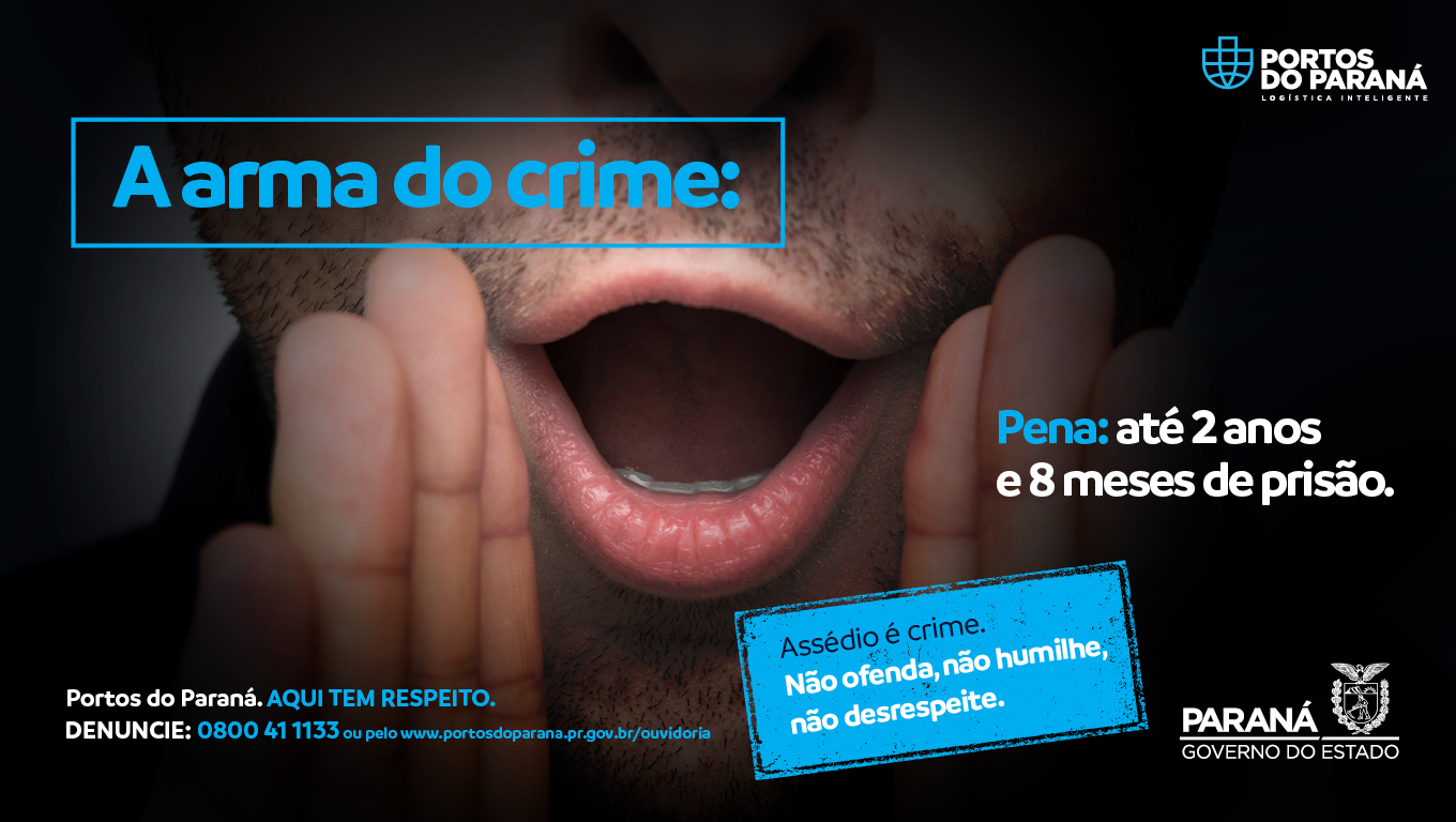 A Portos do Paraná lançou, esta semana, uma campanha para prevenir e combater situações de assédio, de todo e qualquer tipo, no ambiente de trabalho.