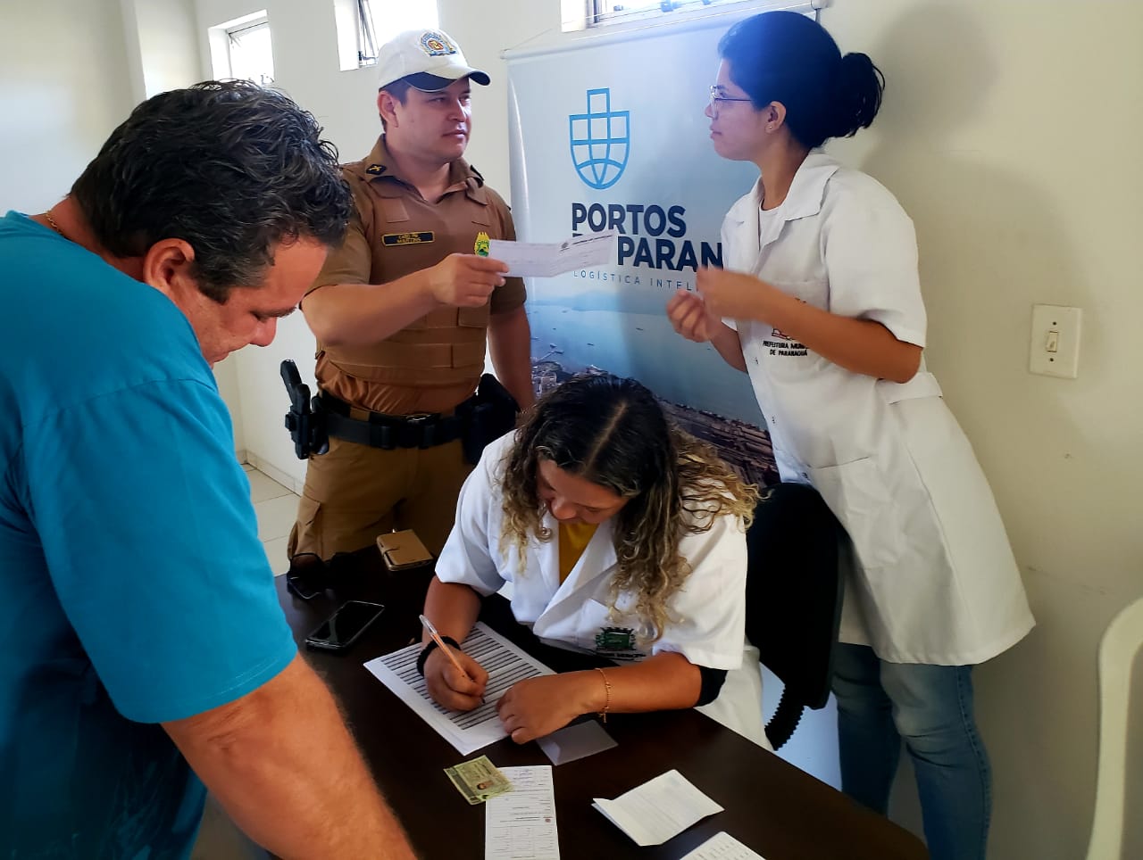 Primeira edição do ano do projeto foi realizado no Porto de Paranaguá. Em 2020 também vai contemplar as comunidades das ilhas que estão nas áreas de abrangência dos Portos de Paranaguá e Antonina.