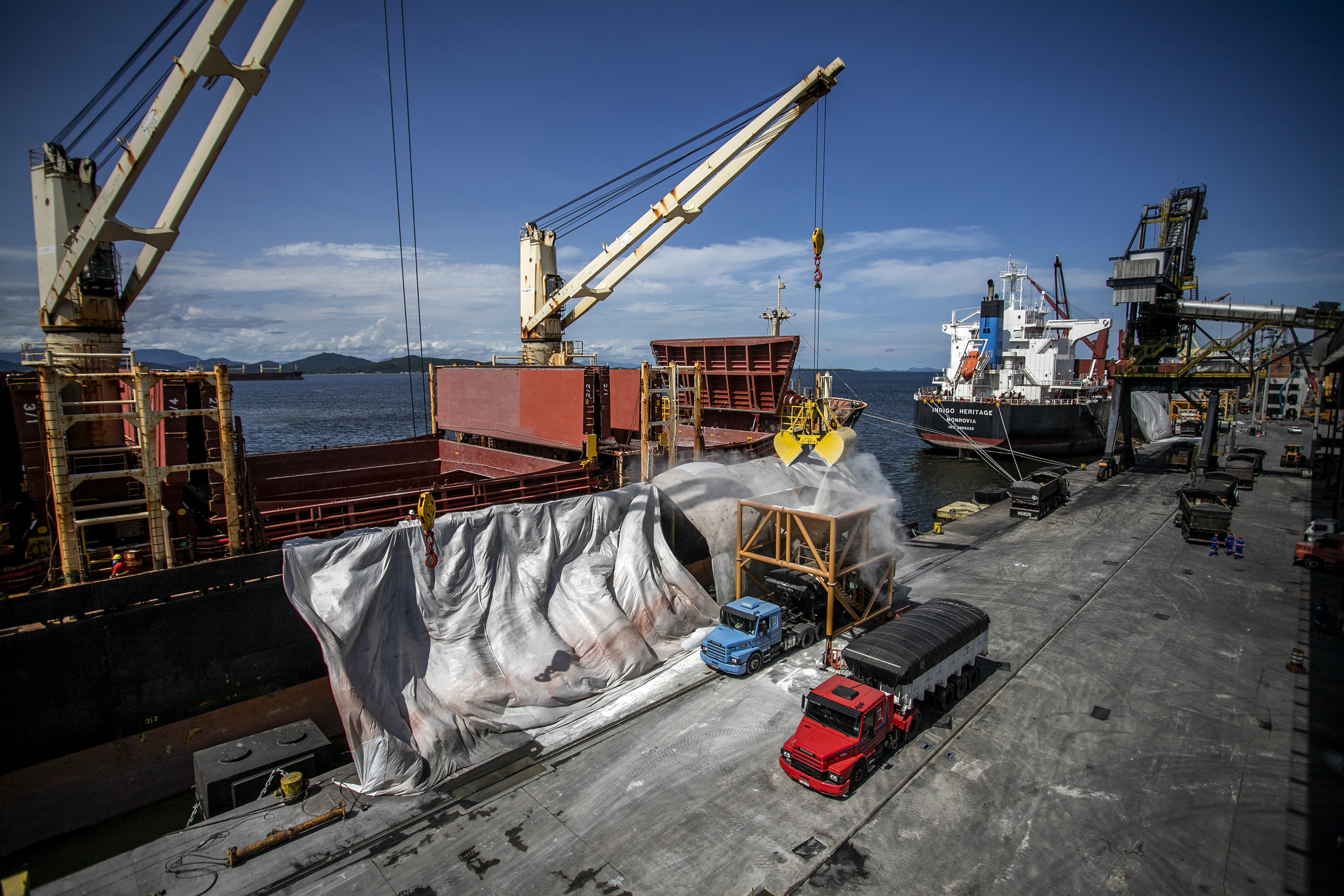 Com 4,1 milhões de toneladas, volume movimentado no primeiro mês foi 15% maior que no mesmo período de 2020. Recorde anterior para o mês de janeiro foi em 2016.