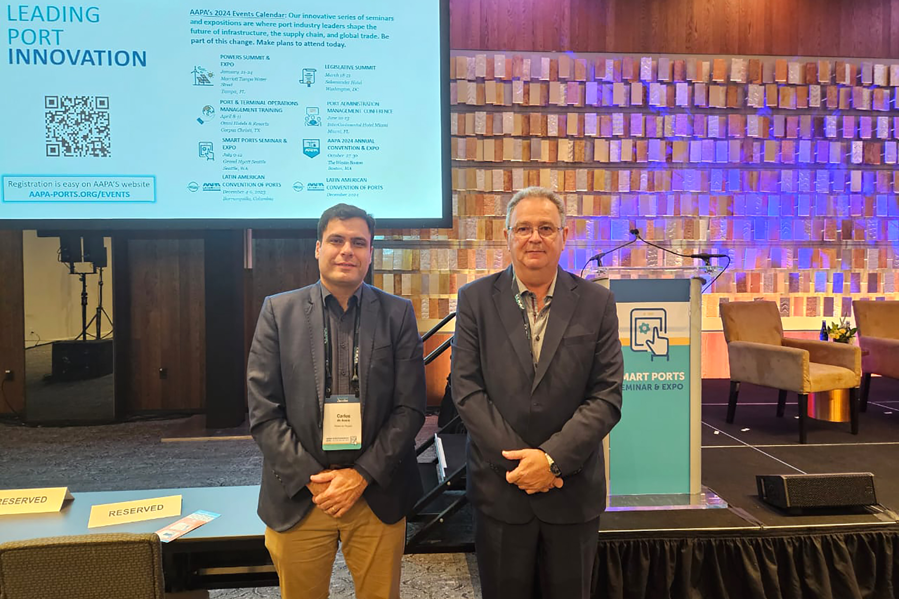 Portos do Paraná apresenta projetos de inovação em evento do setor nos Estados Unidos