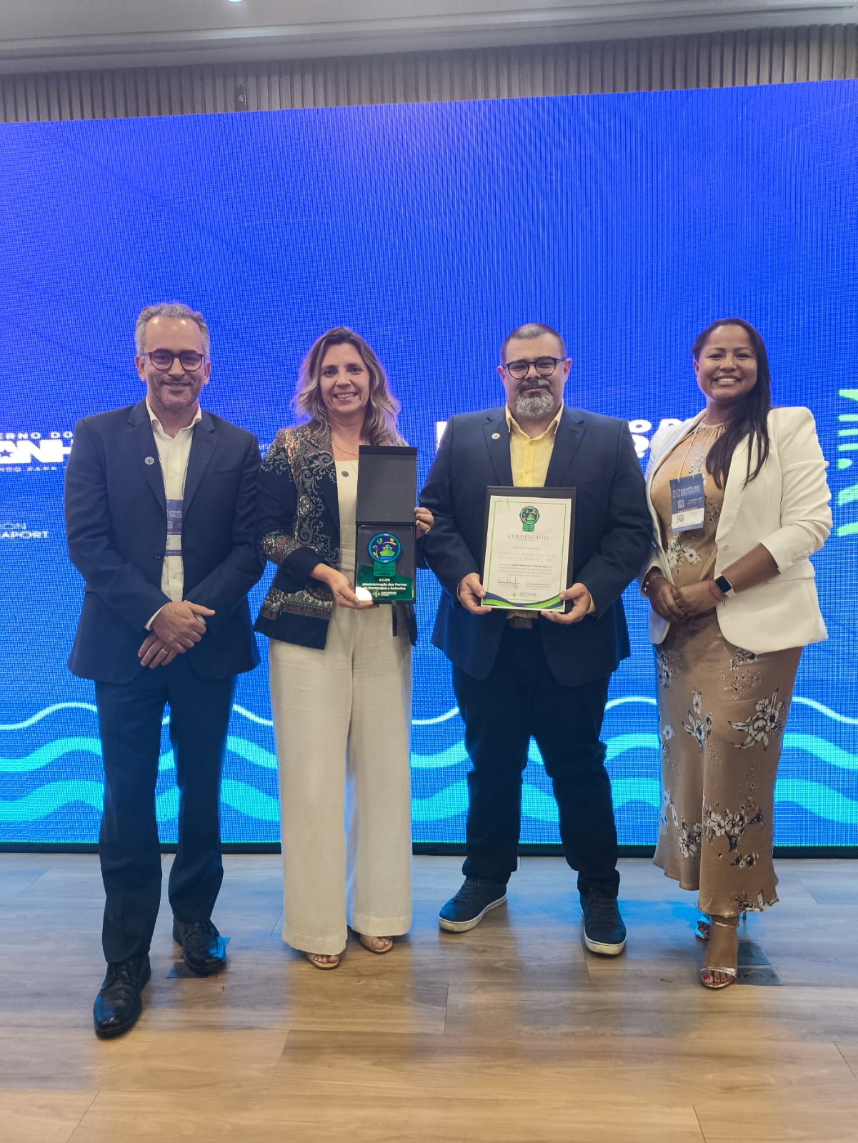 Portos do Paraná recebe Selo Impulso Verde e consolida liderança ambiental no setor portuário