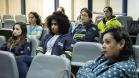  Ontem (16), o encontro foi com a Juíza da 1a Vara Criminal de Paranaguá, Dra Cintia Graeff. O tema abordado foi "As diversas formas de violência contra a Mulher".