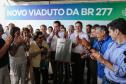 O governador Carlos Massa Ratinho Júnior inaugura nesta quinta-feira (10) , o viaduto da BR-277 e as obras de ampliação do Terminal de Contêineres de Paranaguá (TCP).