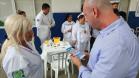 Ação aconteceu no Pátio de Triagem de Paranaguá, com medição de pressão arterial, controle glicêmico e orientações sobre saúde e ergonomia.