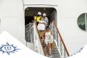 Com 2,4 mil pessoas a bordo, navio MSC Lirica desembarca em Paranaguá