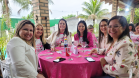 Mulheres prestigiam Feijoada Rosa da Portos do Paraná