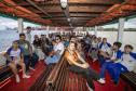 Vencedores do concurso Porto Escola 2024 passeiam de barco pela Baía de Paranaguá