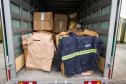 Meia tonelada de uniformes antigos da Portos do Paraná será transformada em mantas