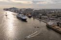 Navio de cruzeiro Vasco da Gama atraca no Porto de Paranaguá