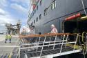 Navio de cruzeiro Vasco da Gama atraca no Porto de Paranaguá