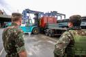 Porto de Paranaguá recebe estruturas gigantes do Exército