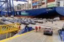 Porto de Paranaguá é o 1º a receber veículos elétricos fabricados por gigante chinesa que retoma vendas no Brasil