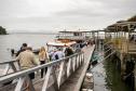 Portos do Paraná reforça turismo internacional com chegada de cruzeiro à Ilha do Mel
