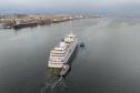Navio Silver Whisper atracou pela primeira vez no Porto de Paranaguá trazendo mais de 700 passageiros