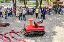 Robô de combate a incêndio é testado no Porto de Paranaguá
