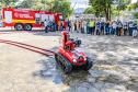 Robô de combate a incêndio é testado no Porto de Paranaguá
