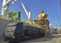 Foram descarregadas 41.305 mil toneladas de cevada e fertilizante entre às 7h da manhã de 19 de junho e às 7h do dia 20.