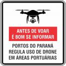 Uso de drones na área portuária exige autorização da Portos do Paraná