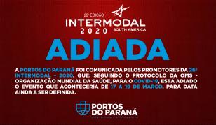A Informa Markets, organizadora da Intermodal South America 2020, comunicou nesta sexta-feira (13) que decidiu adiar o evento para a segunda quinzena de julho, ainda este ano, devido a progressão do COVID-19. A Portos do Paraná, que participa da feira todos os anos, entende que o momento exige prudência e que a saúde e segurança dos visitantes, clientes e colaboradores devem ser prioridade. 