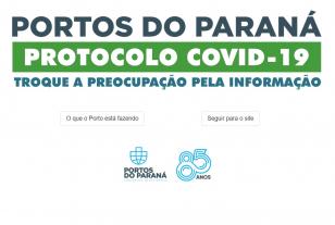 Trabalhadores portuários, caminhoneiros e moradores do Litoral, podem acompanhar os esforços da administração dos portos de Paranaguá e Antonina contra a COVID-19. O site www.portosdoparana.pr.gov.br reúne documentos, notícias e histórico das ações adotadas desde janeiro deste ano pela empresa pública.