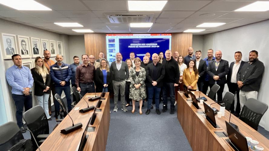 Recepção de navios de passageiros no Porto de Paranaguá envolve autoridades, órgãos, entidades e prefeituras do Litoral