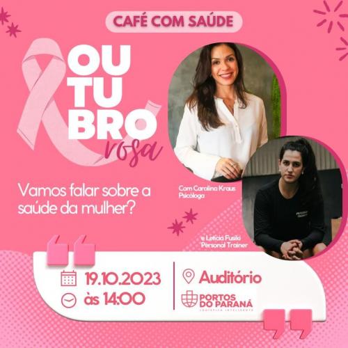Especialistas em saúde da mulher participam do Outubro Rosa no Porto de Paranaguá