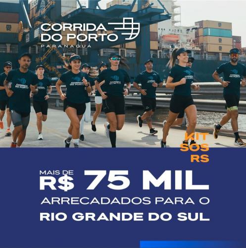 Corrida do Porto arrecada R$ 75 mil para vítimas das enchentes no RS