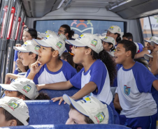 Alunos em atividade de visita ao Porto.