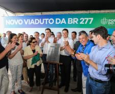 O governador Carlos Massa Ratinho Júnior inaugura nesta quinta-feira (10) , o viaduto da BR-277 e as obras de ampliação do Terminal de Contêineres de Paranaguá (TCP).
