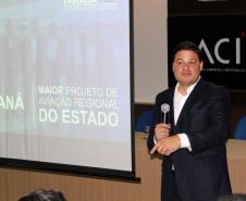 Os projetos, ações e investimentos que o Estado vem fazendo nos diferentes modais foram apresentados no Fórum Empresarial Infraestrutura e Logística no Paraná, promovido pela Associação Comercial e Industrial de Londrina (Acil), pelo secretário de Infraestrutura e Logística, Sandro Alex. 