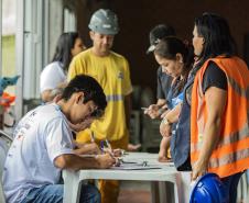 Encontro anual reúne empregados da Portos do Paraná, Ogmo, órgão gestor da mão de obra dos trabalhadores portuários avulsos, e mais 13 empresas. Este ano, o foco está nas atividades em altura, mas são abordados diversos temas sobre as rotinas dos profissionais. 