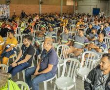 Encontro anual reúne empregados da Portos do Paraná, Ogmo, órgão gestor da mão de obra dos trabalhadores portuários avulsos, e mais 13 empresas. Este ano, o foco está nas atividades em altura, mas são abordados diversos temas sobre as rotinas dos profissionais. 