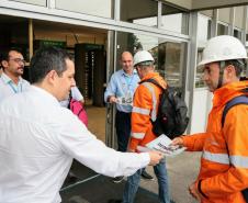 Portos do Paraná participa do “Dia D” de combate à dengue. Ação mobilizou trabalhadores portuários, funcionários da empresa pública e caminhoneiros em Paranaguá