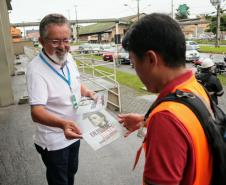 Portos do Paraná participa do “Dia D” de combate à dengue. Ação mobilizou trabalhadores portuários, funcionários da empresa pública e caminhoneiros em Paranaguá