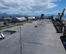 Área das instalações futuras da Klabin, no cais oeste do Porto de Paranaguá