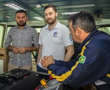 Hélio Farias (Camorim), Vinícius Silva (Starnav) e Comandante Emerson