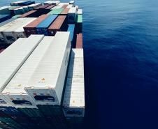 Viajante se aventurou com o marido e atravessou o Atlântico num navio porta contêiner