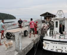 O Governo do Paraná entregou 10,5 toneladas de alimentos para pescadores, ribeirinhos e caiçaras que vivem em nove comunidades do Litoral do Estado.  O esforço atendeu 15 famílias da Ilha da Cotinga, 90 em São Miguel, 28 na Ponta do Ubá, 50 na Eufrasina, 25 na Europinha, 45 na Ilha do Teixeira, 125 na praia de Encantadas (Ilha do Mel), 50 em Piaçaguera e 100 no Amparo.
